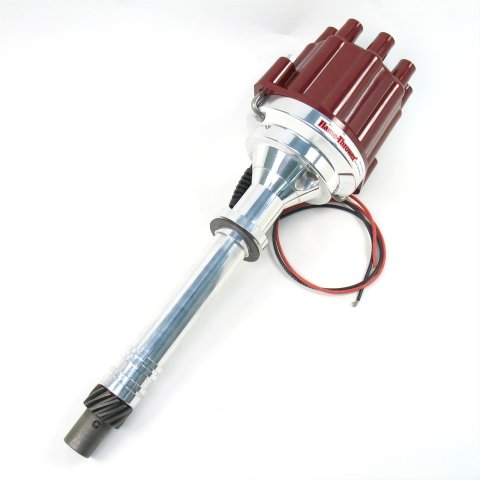 PerTronix Flame-Thrower Plug and Play Marine Distributors with Ignitor II® Module D200801 Distributor, Marine, Play, Magnetic, Mechanical Advance, Red Cap, Chevy, Big/Small Block, Each