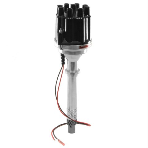 PerTronix Flame-Thrower Plug and Play Marine Distributors with Ignitor II® Module D209800 Distributor, Marine, Reverse Counterclockwise Rotation, Mechanical, Black Cap, Chevy, Big/Small Block, Each thumbnail 1