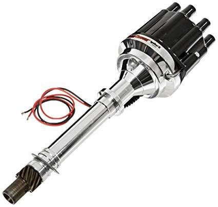 PerTronix Flame-Thrower Plug and Play Marine Distributors with Ignitor II® Module D209800 Distributor, Marine, Reverse Counterclockwise Rotation, Mechanical, Black Cap, Chevy, Big/Small Block, Each thumbnail 2