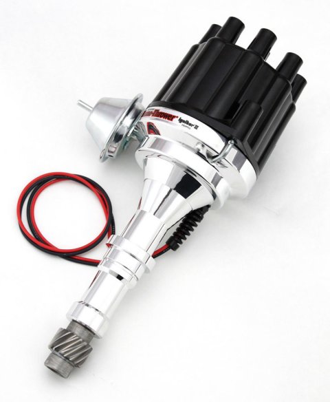 PerTronix Billet Plug and Play Distributors D151700 Distributor, Play, Female/Socket, Aluminum Housing, Iron Gear, Black Cap, Buick, V8, Each thumbnail 2