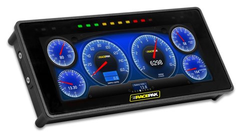 Racepak 6.86 in. Displays 250-DS-686 Digital Dashboard Displays, in LCD Display, Wiring Harness, Aluminum Housing, Black Anodized, External 16 GB Memory. Screen, VNet Systems, Kit thumbnail 7