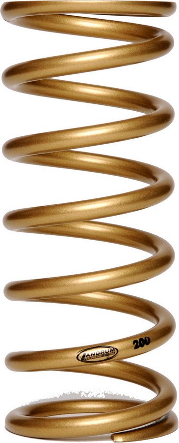 Landrum Conventional Rear Coil Springs J400 Spring, Rear, 5.0 in. Diameter, 13.0 in. Height, 400 lbs./in., Gold, Each thumbnail 2