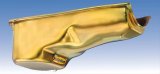 Milodon Stock Replacement Oil Pans 30765 Pan, Steel, Gold Iridite, 5 qt., Oldsmobile, V8, Internal Control Baffles, Each thumbnail 2