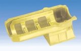 Milodon Street and Strip Oil Pans 30908 Pan, Steel, Gold Iridite, 6 qt., Chevy, Small Block, Stroker, With Windage Tray, LH Dipstick, Each thumbnail 3