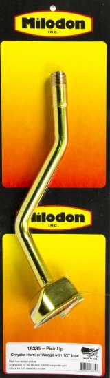Milodon Oil Pump Pickups 18335 Pickup, Screw-In, Aftermarket Pan Style, 7.000 in. Pan Depth, Chrysler, Dodge, Plymouth, Big Block, Each thumbnail 2