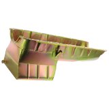 Milodon Street and Strip Oil Pans 30951 Pan, Street/Strip, Steel, Gold Iridite, 6 qt., Chevy, Big Block, Mark IV, Each thumbnail 1