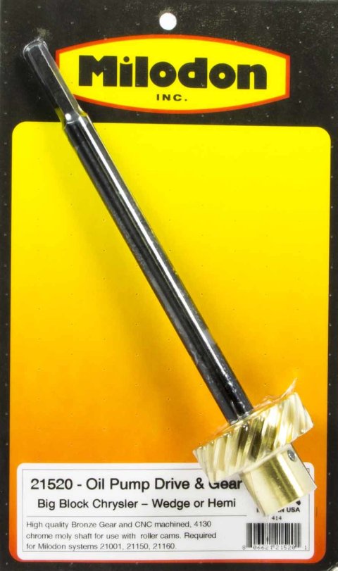 Milodon Oil Pump Driveshafts 21520 Driveshaft, Chrysler, Dodge, Plymouth, Big Block/Hemi, Each thumbnail 2