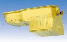Milodon Street and Strip Oil Pans 30925 Pan, Steel, Gold Iridite, 8 qt., Ford, Small Block, 289/302, Fits Pre-1973 Front Sump Chassis, Each thumbnail 3