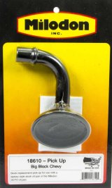 Milodon Oil Pump Pickups 18610 Pickup, Press Fit, Aftermarket Stock Capacity Style Pan, 8.000 in. Pan Depth, Chevy, Big Block, Each thumbnail 2