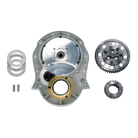 Milodon Gear Drive Assemblies 12700 Drive, Single Idler, Flat Cover Style, Chevy, Big Block, Mark IV, Set thumbnail 2