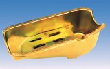 Milodon Circle Track Oil Pans 31503 Pan, Steel, Gold Iridite, 5 qt., Chevy, Small Block, Each thumbnail 3
