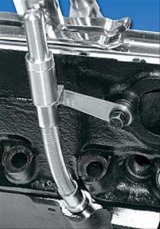 Milodon Stainless Steel Oil Dipsticks 22080 Dipstick and Bung, Engine, Braided Steel, Natural, Universal, Each thumbnail 3
