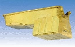 Milodon Street and Strip Oil Pans 30929 Pan, Steel, Gold Iridite, 8 qt., Ford, 429/460, Fits Pre-1973 Front Sump Chassis, Each thumbnail 6