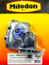 Milodon Billet Aluminum Oil Pump Covers 21215 Cover, Aluminum, Black, -12 AN Fitting, Chrysler, Dodge, Plymouth, Big Block, Fits Wedge Motor Mounts, Each thumbnail 2