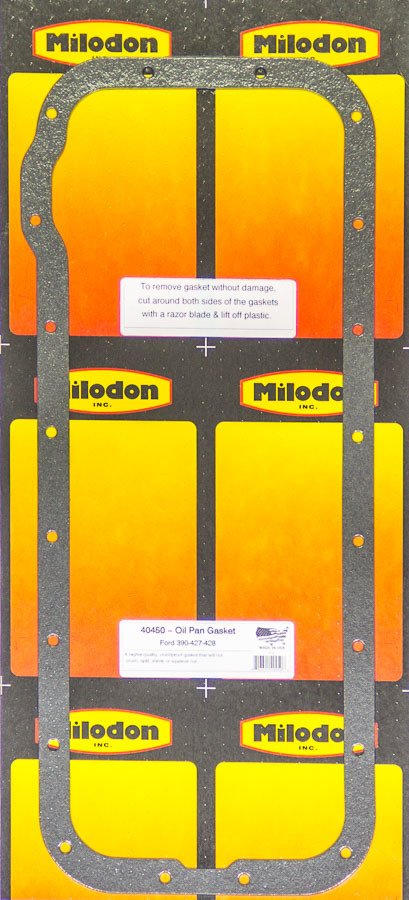 Milodon Crushproof Premium Pan Gaskets 40450 Oil Gasket, One Piece, Composite, Ford, Big Block, 332-428, FE, V8, Kit thumbnail 2