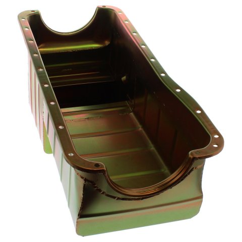 Milodon 4x4 Truck and Off-Road Oil Pans 30570 Pan, Steel, Gold Iridite, 8 qt., Ford, Big Block, 429, 460, Pickup, Each thumbnail 1