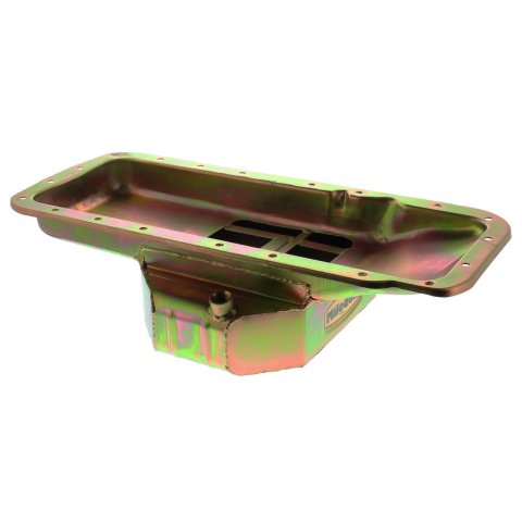 Milodon Pro Touring Oil Pans 31580 Pan, Touring, Steel, Gold Iridite, 7 qt., Mopar, Big Block, B/RB/Hemi, Fits A, B and E Bodies, Comp Baffling, Each thumbnail 2