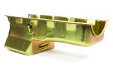 Milodon Street and Strip Oil Pans 30956 Pan, Steel, Gold Iridite, 6 qt., Chevy, Big Block, Mark V, Mark VI, Each thumbnail 3