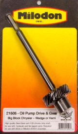 Milodon Oil Pump Driveshafts 21505 Driveshaft, Steel Distributor Gear, Chrysler, Dodge, Plymouth, Big Block/Hemi, Each thumbnail 3