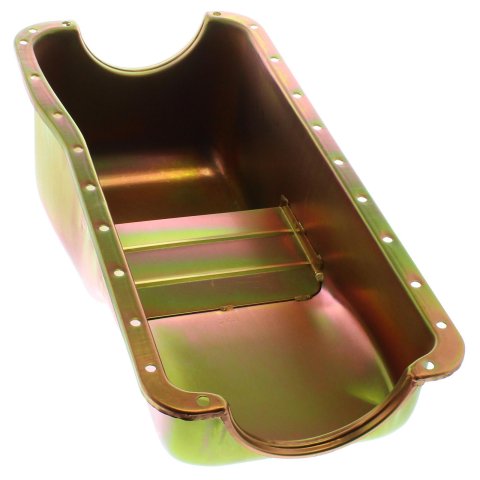 Milodon Stock Replacement Oil Pans 30745 Pan, Steel, Gold Iridite, 5 qt., Ford, 429/460, Each thumbnail 1