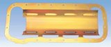 Milodon Windage Trays 32224 Tray, Steel, Gold Iridite, Louvered, Ford, Big Block, 390-428 thumbnail 2
