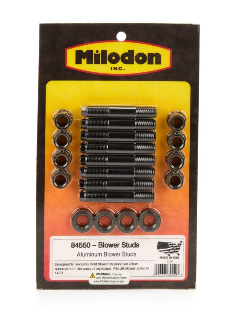 Milodon Aluminum Blower Studs 84550 Studs, Aluminum, 7/16-20 in. Diameter Studs, 2.75 in. Length, Set thumbnail 2