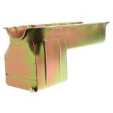 Milodon Street and Strip Oil Pans 31080 Pan, Steel, Gold Iridite, 5 qt., Chevy, Small Block, LH Dipstick, Chevy, Pickup, SUV, Each thumbnail 2