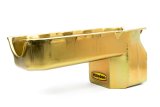 Milodon Street and Strip Oil Pans 31080 Pan, Steel, Gold Iridite, 5 qt., Chevy, Small Block, LH Dipstick, Chevy, Pickup, SUV, Each thumbnail 5