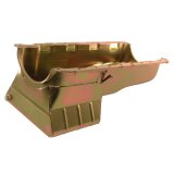 Milodon Street and Strip Oil Pans 30955 Pan, Steel, Gold Iridite, 7 qt., Chevy, Big Block, Mark V, Each thumbnail 1