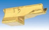 Milodon Street and Strip Oil Pans 30955 Pan, Steel, Gold Iridite, 7 qt., Chevy, Big Block, Mark V, Each thumbnail 3