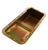 Milodon Stock Replacement Oil Pans 30740 Pan, Steel, Gold Iridite, 5 qt., Ford, FE, Pre-1973 Front Sump Chassis, Int Control Baffles, Each thumbnail 4