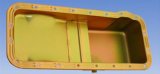 Milodon Stock Replacement Oil Pans 30740 Pan, Steel, Gold Iridite, 5 qt., Ford, FE, Pre-1973 Front Sump Chassis, Int Control Baffles, Each thumbnail 6