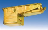 Milodon Street and Strip Oil Pans 31100 Pan, Steel, Gold Iridite, 7 qt., Chevy, Big Block, Mark IV, Each thumbnail 2