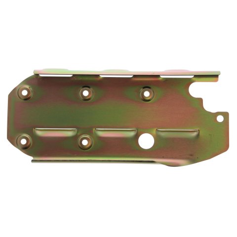 Milodon Windage Trays 32101 Tray, Steel, Gold Iridite, Louvered, Rear Sump, Chevy, Small Block 400, Each thumbnail 1