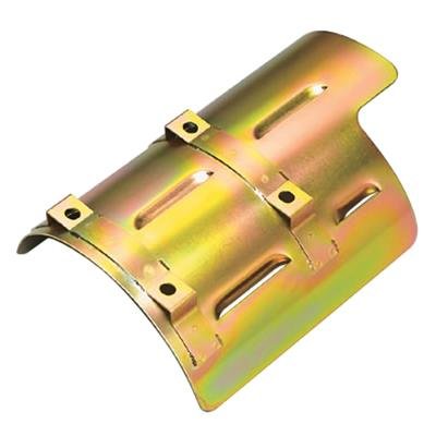 Milodon Windage Trays 32225 Tray, Steel, Gold Iridite, Louvered, Front Sump, Ford, Big Block 385 Series, Each thumbnail 1