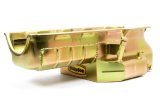 Milodon Circle Track Oil Pans 31515 Pan, Steel, Gold Iridite, 7 qt, Chevy, Small Block, LH Dipstick, Fits Late & Sprint, w/ Dipstick, Each thumbnail 2