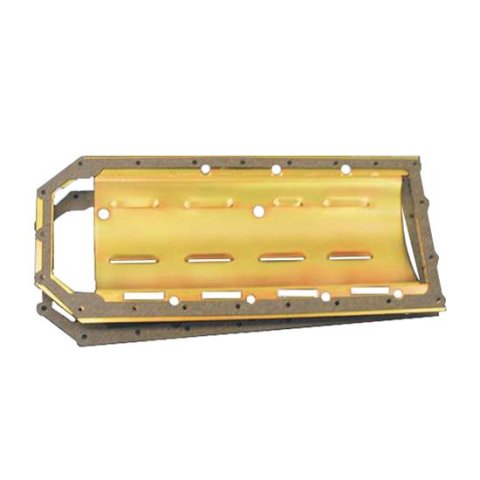 Milodon Windage Trays 32010 Tray, Steel, Gold Iridite, Louvered, Mopar, 6.1 and 5.7 liter Hemi thumbnail 1