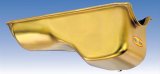 Milodon Stock Replacement Oil Pans 30735 Pan, Steel, Gold Iridite, 5 qt., Ford, 351C, Pre-1973 Front Sump Chassis, Int Control Baffles, Each thumbnail 3
