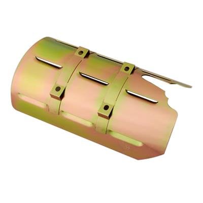 Milodon Windage Trays 32245 Tray, Steel, Gold Iridite, Louvered, Rear Sump, Oldsmobile, V8, Each thumbnail 1