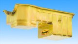 Milodon Street and Strip Oil Pans for 1981-1993 MUSTANG - 31127 Pan, Steel, Gold Iridite, 7 qt., Ford, Small Block, 351C, Each thumbnail 2