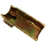 Milodon Street and Strip Oil Pans 30975 Pan, Steel, Gold Iridite, 6 qt., Chevy, Big Block, Mark V, Each thumbnail 2