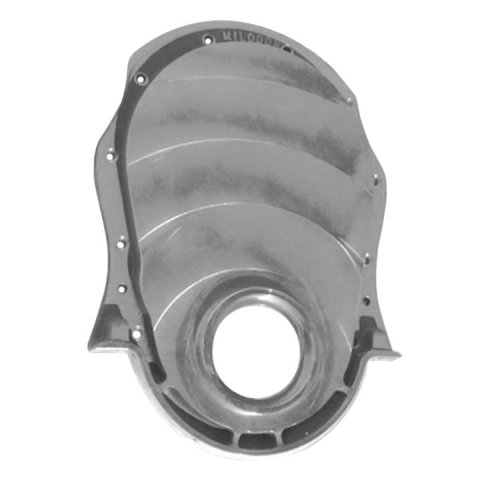 Milodon Aluminum Timing Covers 14855 Cover, 1-Piece, Aluminum, Natural, Chevy, Big Block, Each thumbnail 1