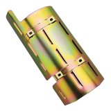 Milodon Windage Trays 32217 Tray, Steel, Gold Iridite, Louvered, Rear Sump, Ford, Small Block, Each thumbnail 1