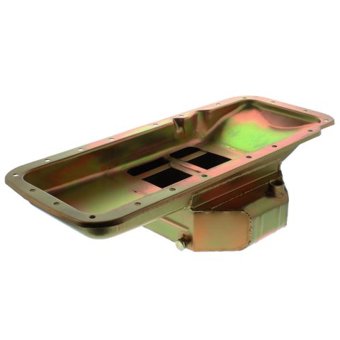 Milodon Pro Touring Oil Pans 31581 Pan, Touring, Steel, Gold Iridite, 7 qt., Mopar, Big Block, B/RB/Hemi, Fits A, B and E Bodies, Comp Baffling, Each thumbnail 1