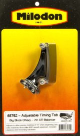 Milodon Timing Pointers 65762 Pointer, Billet Aluminum, Black, 7.074 in. Diameter Balancer, Chevy, Each thumbnail 2