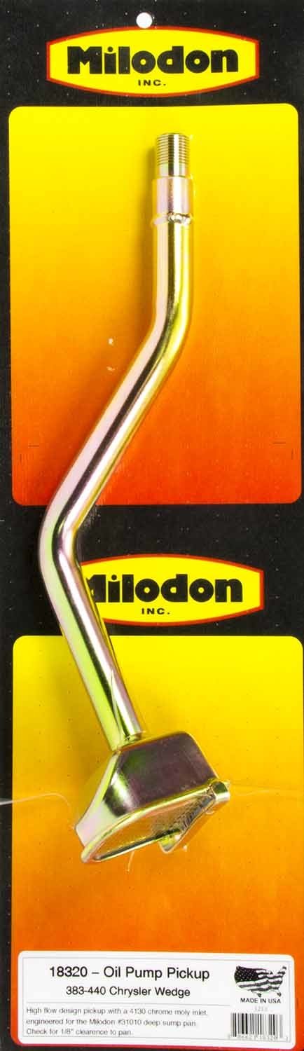 Milodon Oil Pump Pickups 18320 Pickup, Screw-In, Aftermarket Pan Style, Standard-Volume, 7.750 in. Pan Depth, Mopar, Each thumbnail 2