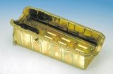 Milodon Drag Race Oil Pans 31195 Pan, Steel, Gold Iridite, 8 qt., Chevy, Big Block, Mark IV, Fits Tube Chassis, RH Dipstick, Each thumbnail 2
