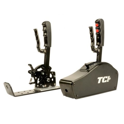 TCI Diablo Shifters 620002BL Automatic Transmission Shifter, Black Out Series, Cable Operated, Pistol Grip, With Cover, Two Buttons, Each thumbnail 2