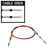 TCI Shifter Cables 840600 Cable, 6 ft. Length, 2 in. Stroke, Morse Style, Threaded/Threaded Ends, Each thumbnail 1