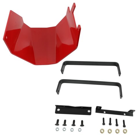 TCI Transmission Shields 980000 Automatic Shield, Case, Aluminum, Red Powdercoated, Chevy, TH400, Kit